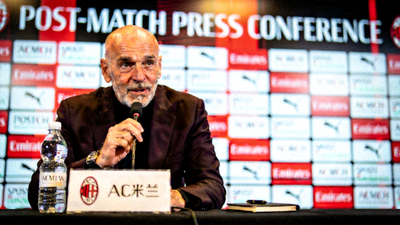 主教练皮奥利在赛后新闻发布会上发言